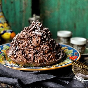 Choc Hazelnut Profiterole Tower (Bianco e Nero)